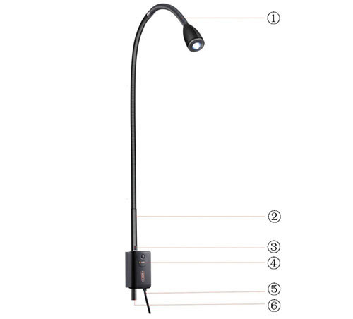 LED Wall Mount Exam Light